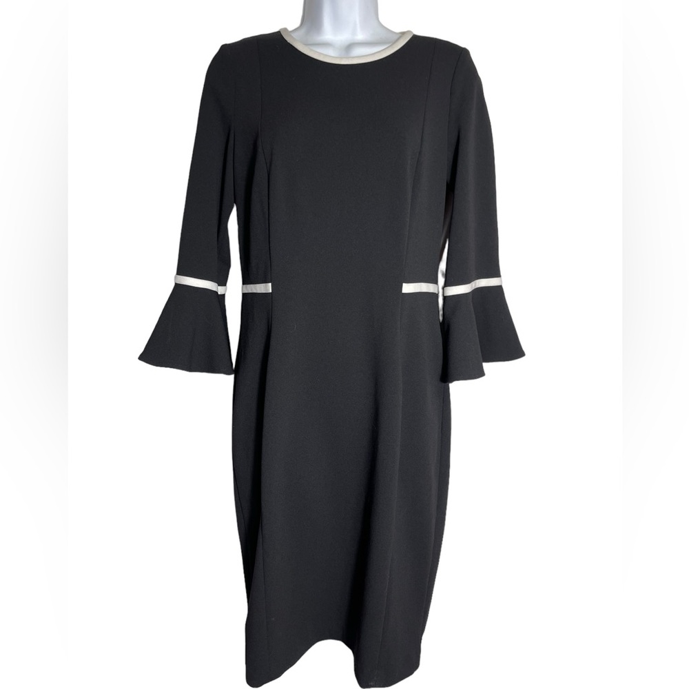 Calvin Klein dress size 6 stunning black and white stunning career dress‎ 🖤🖤